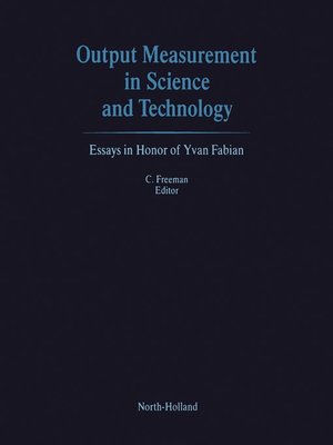cover image of Output Measurement in Science and Technology